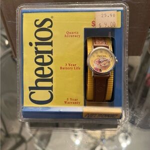 Cheerios Quartz Watch with Brown Strap